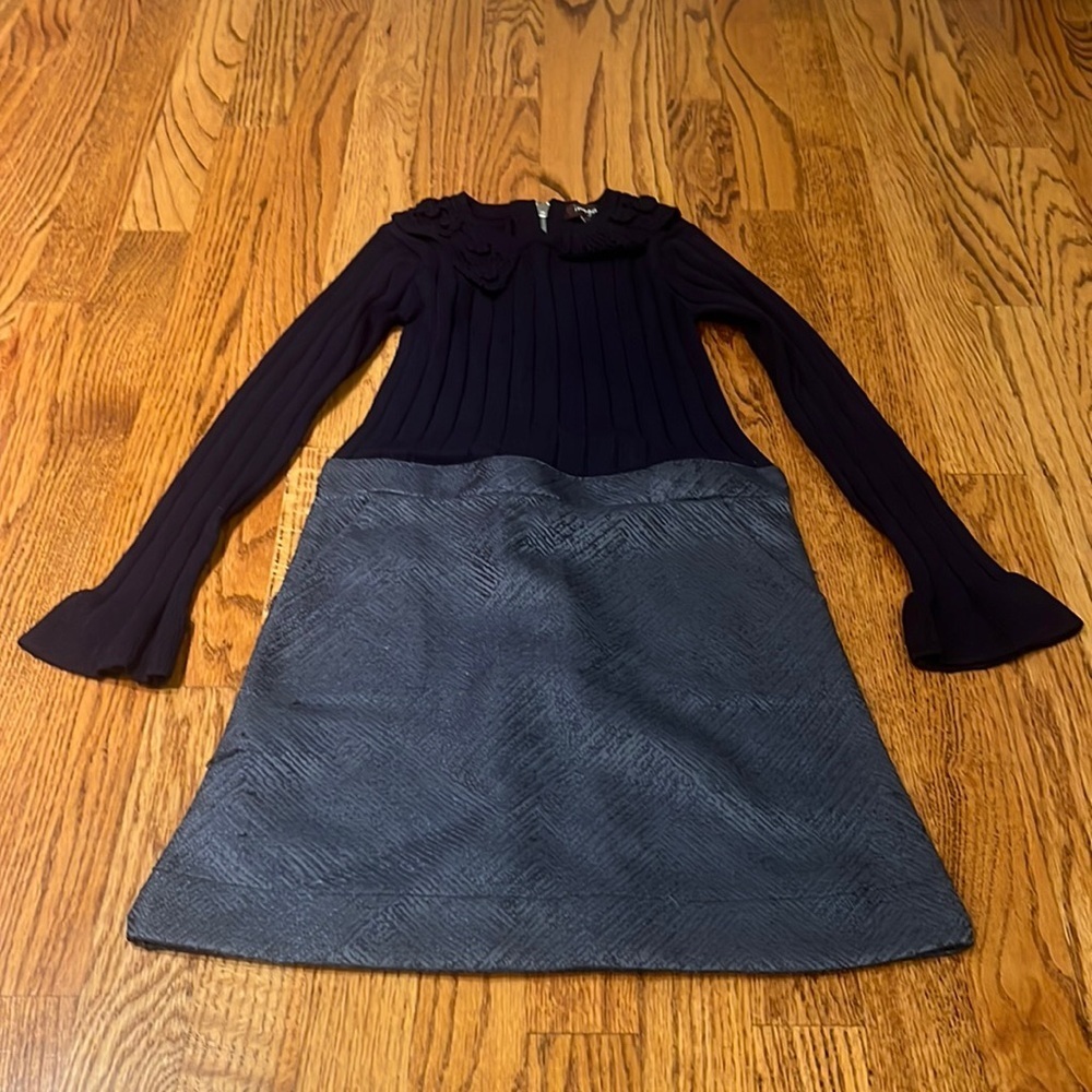 Imoga Girl’s Navy Sweater Long Sleeve Dress Size 8